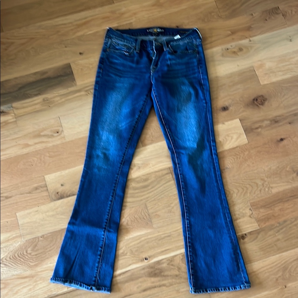 Lucky Brand Women's Flare Jeans in Deep Blue